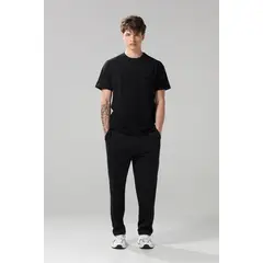 KOAJ - Pantalón jogger bota recta unicolor con vena en frente Hombre