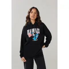 KOAJ - Buzo negro con capota oversize de Lilo y Stitch Mujer