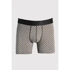 KOAJ - Bóxer midway brief-largo gris oscuro con diseños de anc Hombre