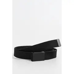 KOAJ - Cinturón masculino negro tipo reata con hebilla metálic Hombre