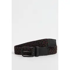 KOAJ - Cinturón masculino verde tipo reata con hebilla metálic Hombre
