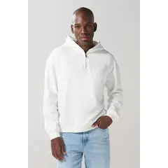 KOAJ - Buzo oversize unicolor con capota y cremallera Hombre