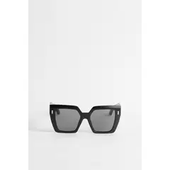 KOAJ - Gafas unicolores wayfarer de sol con marco cuadrado Mujer