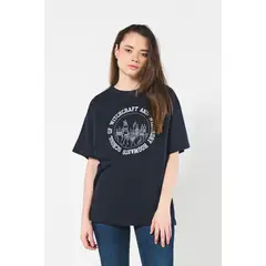 KOAJ - Camiseta oversize azul intensa manga corta de Harry Pot Mujer