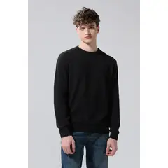 KOAJ - Suéter ajustado unicolor tejido con cuello redondo Hombre