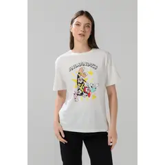 KOAJ - Camiseta de Animaniacs crema clara manga corta Mujer