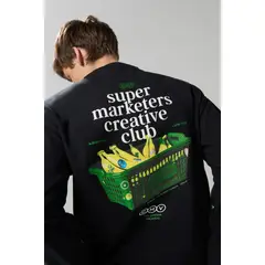 KOAJ - Buzo cuello redondo masculino oversize Mujer