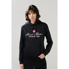 KOAJ - Buzo con capota college unicolor y cordón Mujer