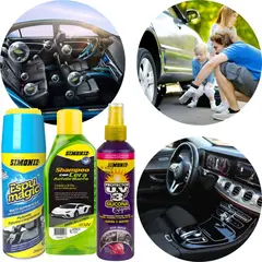SIMONIZ - Kit limpieza brillo auto interior mantenimiento nuevo