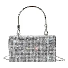 GENERICO - Bolso Cartera Para Mano De Mujer Brillos Bolsa Elegante