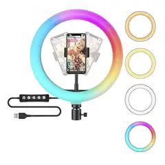 GENERICO - ARO DE LUZ 26CMS RGB + TRIPODE 21MTRS - JALTECH