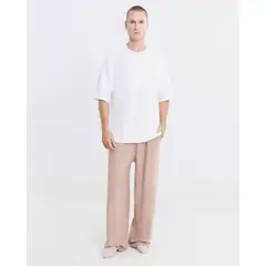 ATMOS - Pantalon Barrel En Burda Liviana Para Hombre Crema