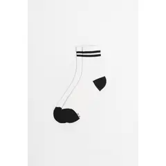 KOAJ - Medias largas unicolores con texturas y rayas en contra Mujer