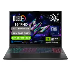 ACER - Portatil Predator Helios Neo 16s Intel Core Ultra 9 Ram 96gb Ssd 1tb Rtx 5070TI
