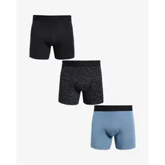 SEVEN SEVEN - Pack X3 Bóxer Medio X3 Para Hombre Negro