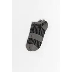 KOAJ - Medias unicolores tobilleras con rayas continuas Mujer