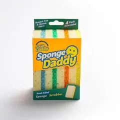 SCRUB DADDY - Esponja Sponge Daddy Doble Cara Pack X 4 No Raya