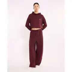 ATMOS - Pantalón Barrel Burda Confort para Mujer Deportiva Color Vino Marca