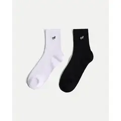 ATMOS - Pack X2 Media Caña Media Algodón X2 Para Mujer Surtido