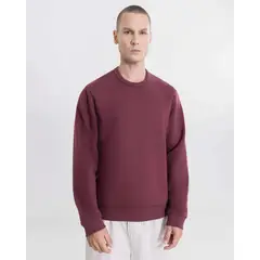 ATMOS - Buzo Perchado De Silueta Suave Para Hombre Vino