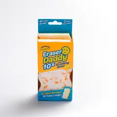 SCRUB DADDY - Esponja Eraser Pack X 2 Borrador Mágico Doble Cara