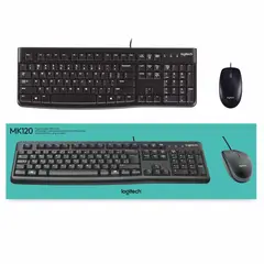 LOGITECH - Combo De Teclado Y Mouse Alambrico Mk120 Español