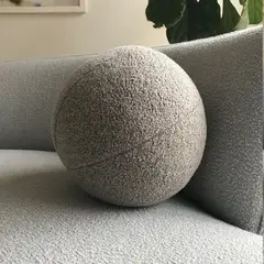 GENERICO - Cojin Redondo Decorativo 30cm Gris