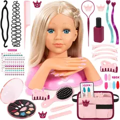 BAYER - Cabeza De Peinados Y Maquillaje Deluxe Niñas