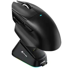 SHARK - Mouse Attack V6 Inalámbrico 25000 Dpi Rgb Negro