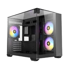 GENERICO - Chassis PC Antec CX600M Negro con Vidrio Templado TRIO y Sistema ARGB de Flujo Estable