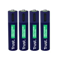 TRUST - Baterías Recargables tipo C 4 pilas - AAA