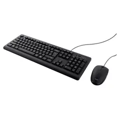 TRUST - Combo Primo Alámbrico Teclado+Mouse con Teclas Silenciosas y Resistente a los Derrames