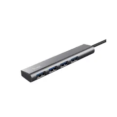 TRUST - Hub 4 Puertos Usb tipo C Halyx 3.2
