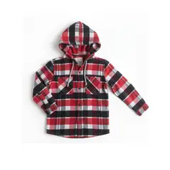 BIGBOYS - Sobrecamisa Leñador Rojo Blanco Bebe Niño 24 Meses