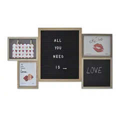 GENERICO - Porterretrato con tablero con letras 74 x 42.5 cm