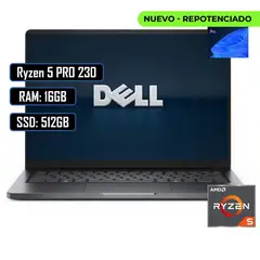 DELL - PORTATIL PRO 14 AMD RYZEN 5 PRO 230 RAM 16GB DDR5 SSD 512GB M.2 WIN11 PRO + MOUSE