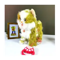 AMERICAN GENERICS - Gato Interactivo Realista con Correa Camina Maúlla y Reproduce Melodías