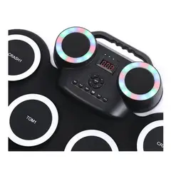 GENERICO - Bateria De Paneles Con Luces RGB Y Pedales Incluidos