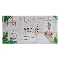 GENERICO - Portarretrato múltiple varias fotos en tela 30 x 60 cm