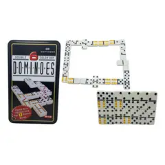 MAZUGI - Dominó 28 Fichas Juego De Mesa Juego Estrategia Caja Fichas