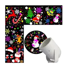 GENERICO - Lámpara de Proyección Navideña con Discos de Patrones LED