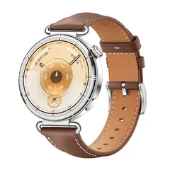 GENERICO - Correa De Cuero Para Reloj De 18mm De Ancho Café