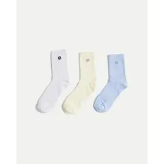 ATMOS - Medias X3 Para Mujer Caña Media Color Crema Marca #31980048