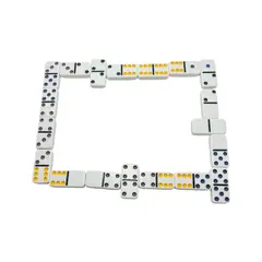 MAZUGI - Dominó 55 Fichas Juego De Mesa Juego Estrategia Caja Fichas