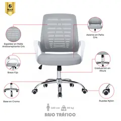 MUEBLESYA - Silla De Escritorio y Oficina Cachipai Ergonómica Básica Funcional