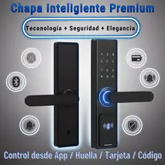 VTA CASA INTELIGENTE - CERRADURA CHAPA INTELIGENTE 5 MODOS DE DESBLOQUEO MODELO 2026 TOP