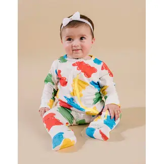 DOSOJOS - Pijama enteriza para bebés muy suave - Estampado ositos de gomita