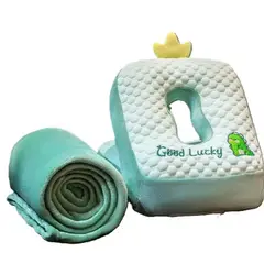 BEBESITOS - COBIJA CON ALMODA DE DESCANSO PARA NIÑOS PREMIUM COLOR VERDE