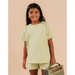 DOSOJOS - Conjunto camiseta y short en algodón peruano 100% - Verde