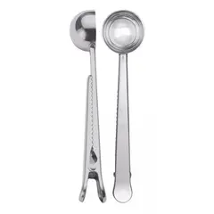 GENERICO - Cuchara Medidora De Café Con Clip En Acero Inoxidable